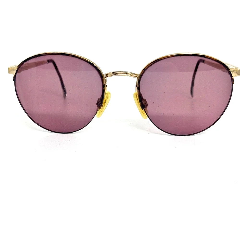 Women's Eyeglasses Luxottica 436 Gold‎ / Bronze Color Italy 47-17-115 H15795